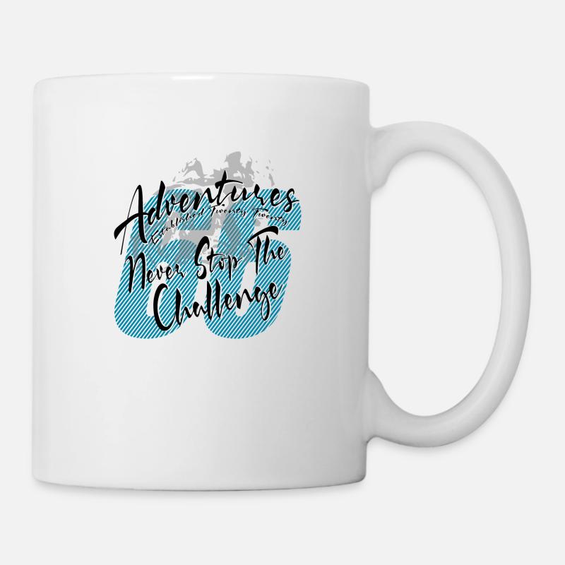 66 Adventures Never Stop The Challenge 2 - Tasse - Weiß