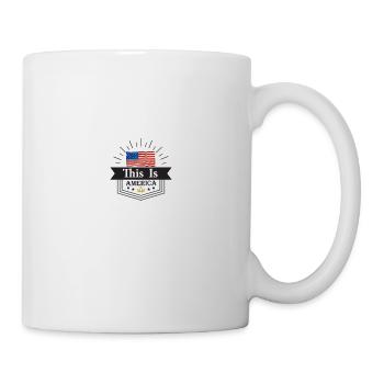 USA,Amerika, - Tasse - Weiß - Rechts