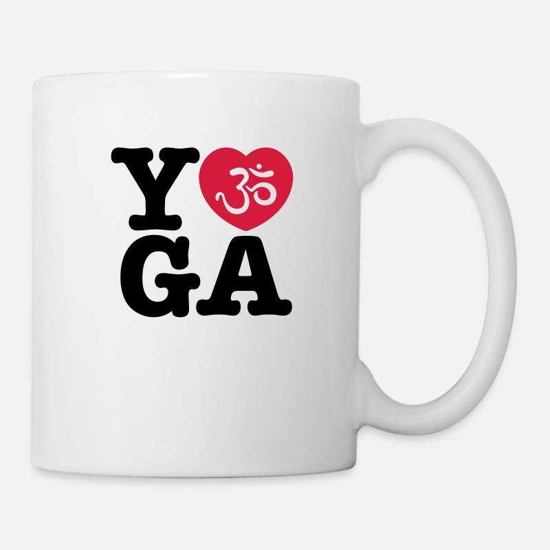 yoga - Tasse - Weiß