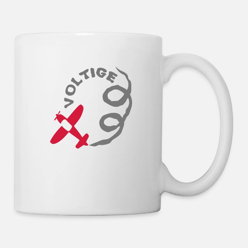 avion voltige aerienne - Mug blanc - blanc