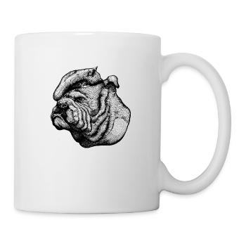 English Bulldog - Tasse - Weiß - Rechts