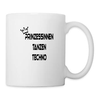 prinzessinnen_tanzen_techno - Tasse - Weiß - Rechts