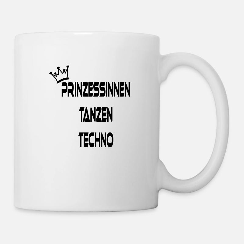 prinzessinnen_tanzen_techno - Tasse - Weiß