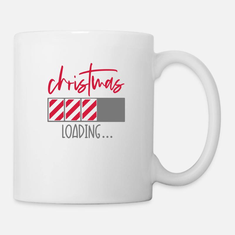 christmas loading - Tasse - Weiß