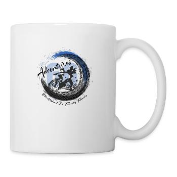 66 aventures - le pneu - Mug blanc - blanc - Droite