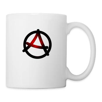 Anarchy, anarchy, anarchist symbol - Mug - white - Right