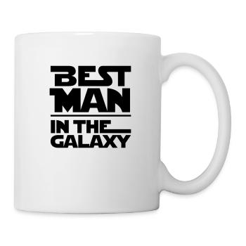BEST MAN IN THE GALAXY - Tasse - Weiß - Rechts
