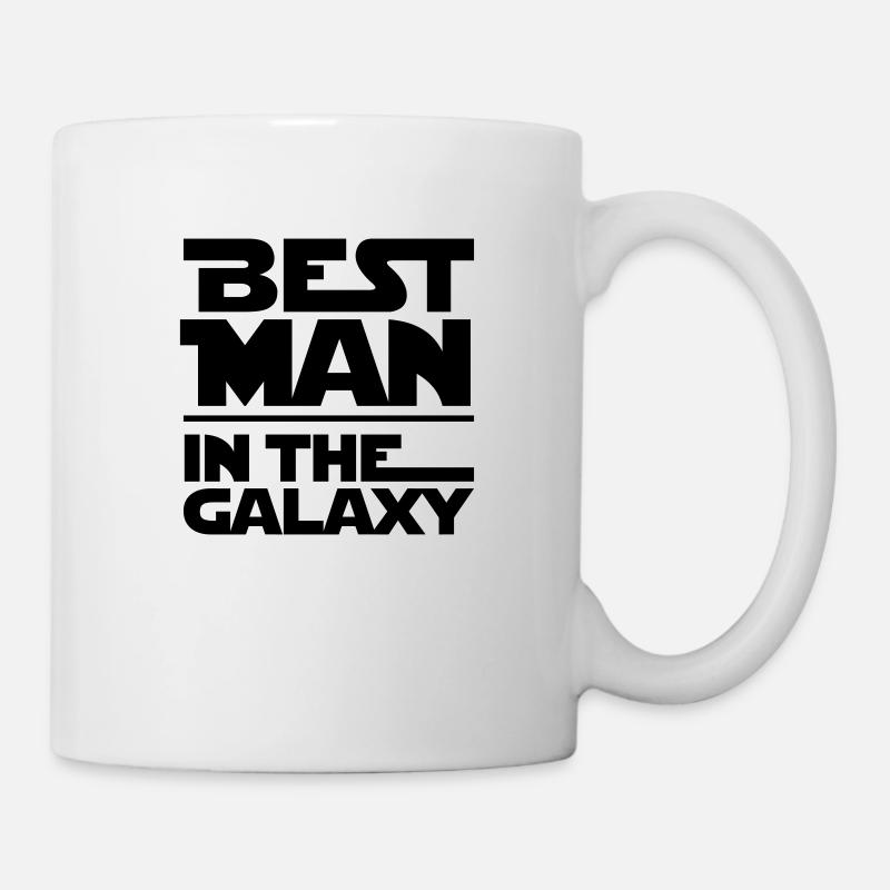 BEST MAN IN THE GALAXY - Tasse - Weiß