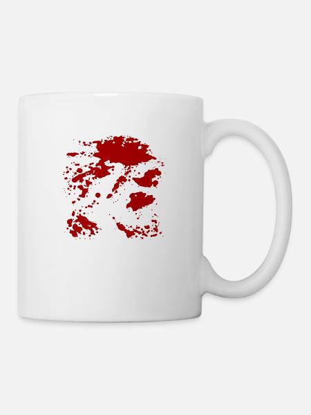 Blutspritzer - Tasse - Weiß