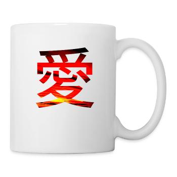 L'amour en japonais - Mug blanc - blanc - Droite