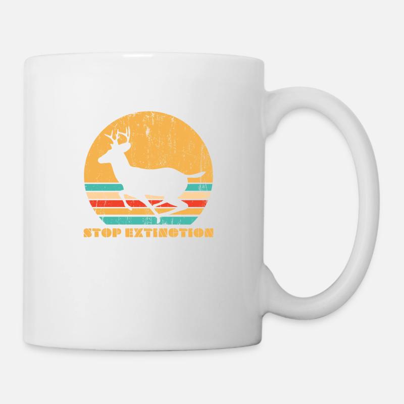 Stop Extinction Reindeer - Mug - white