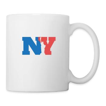 City NY New York Freiheitsstatue Geschenkidee - Tasse - Weiß - Rechts