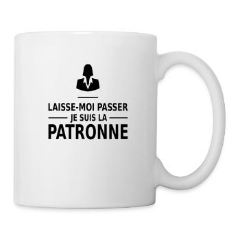 laisse-moi passer je suis la patronne - Mug - white - Right