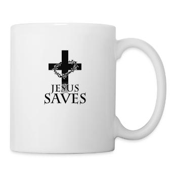 jesus saves jesus saves - Mug - white - Right