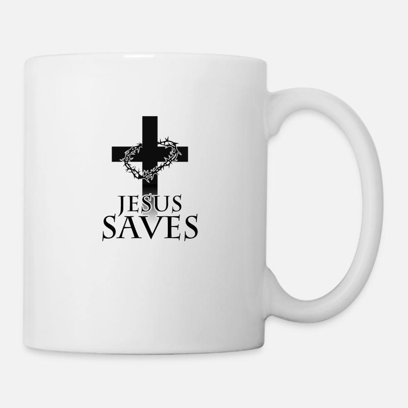 jésus saves sauve Jésus - Mug blanc - blanc