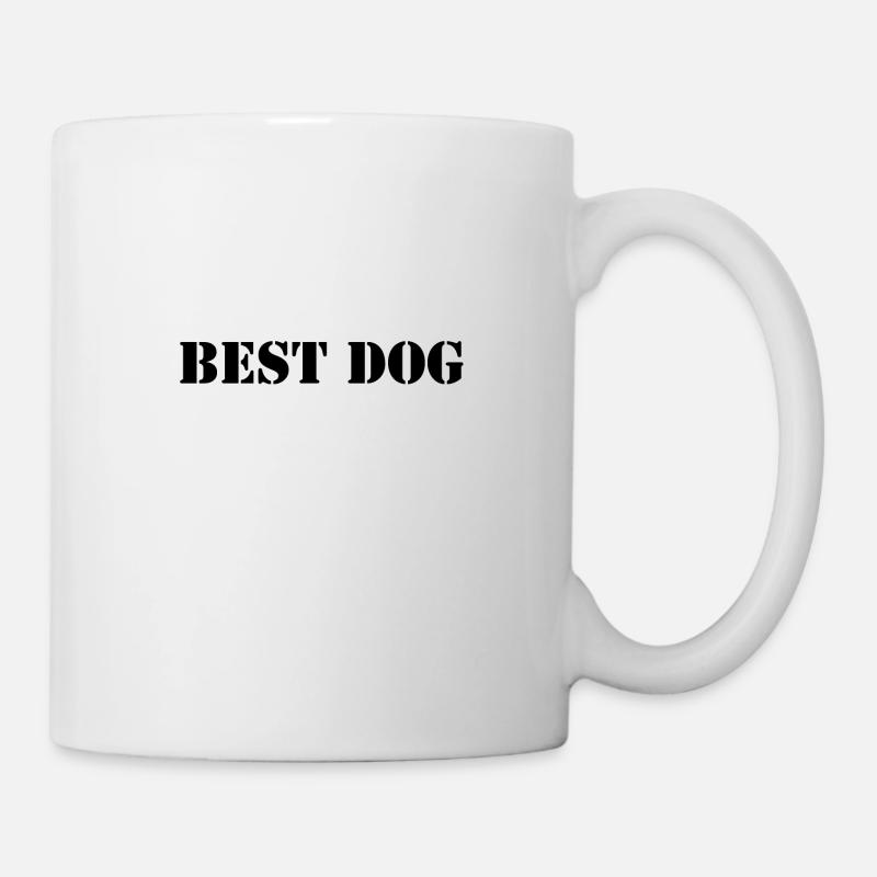 Best Dog Black - Tasse - Weiß
