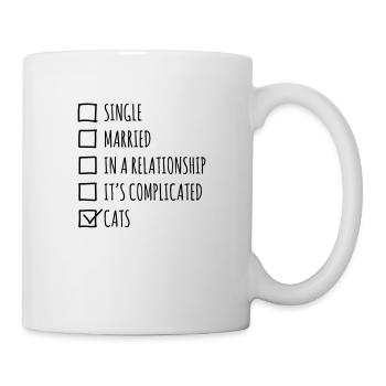 Single Married... Cats - Mug blanc - blanc - Droite