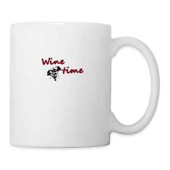 Wine time - Tasse - Weiß - Rechts