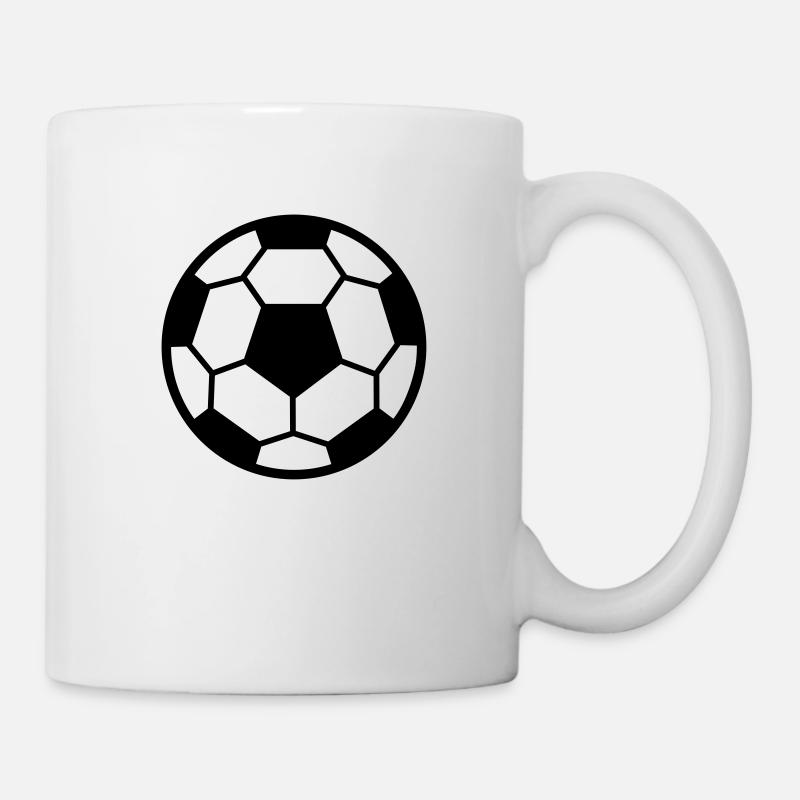 Fussball, Fußball - Tasse - Weiß