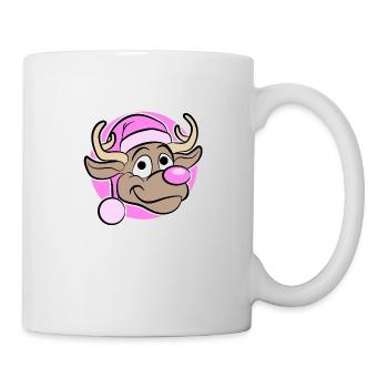 Christmas in Pink - Reindeer in Pink - Mug - white - Right