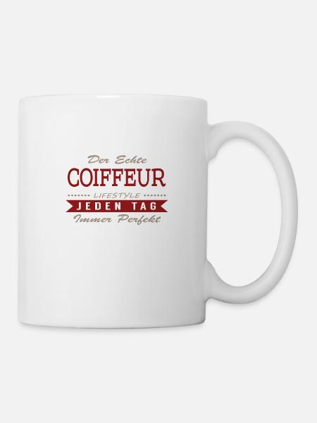 Der echte Coiffeur - Tasse - Weiß