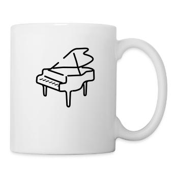 piano - Tasse - Weiß - Rechts