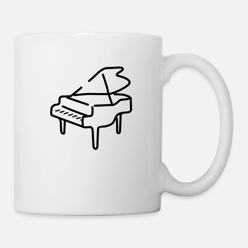 piano - Tasse - Weiß