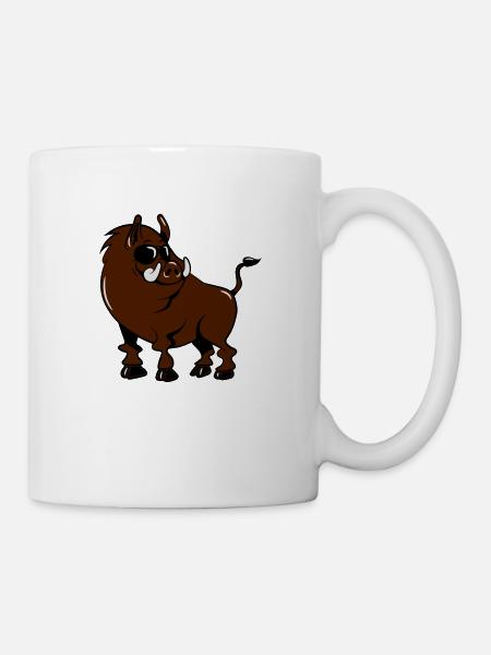 Wild boobs cool cute funny sunglasses - Mug - white