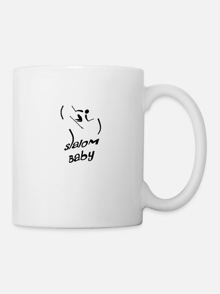 Slalom baby - Mug - white