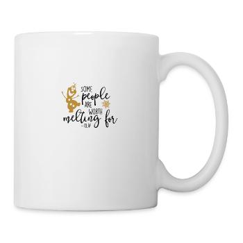 Some people are worth melting for PNG - Tasse - Weiß - Rechts