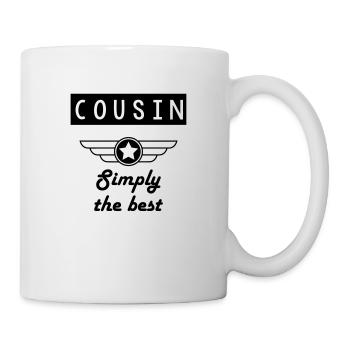 Onkel / Tante / Vetter / Cousin / Kusine - Tasse - Weiß - Rechts