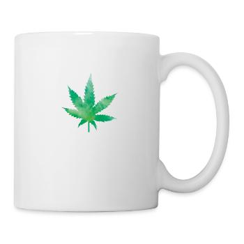 weed symbol - Tasse - Weiß - Rechts