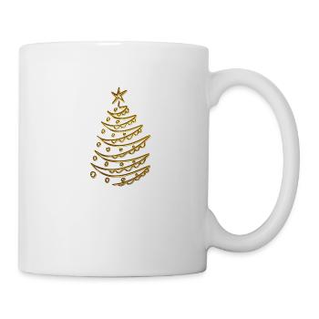 Weihnachtsbaum - Tasse - Weiß - Rechts