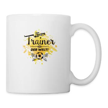 bester trainer fußball - Tasse - Weiß - Rechts