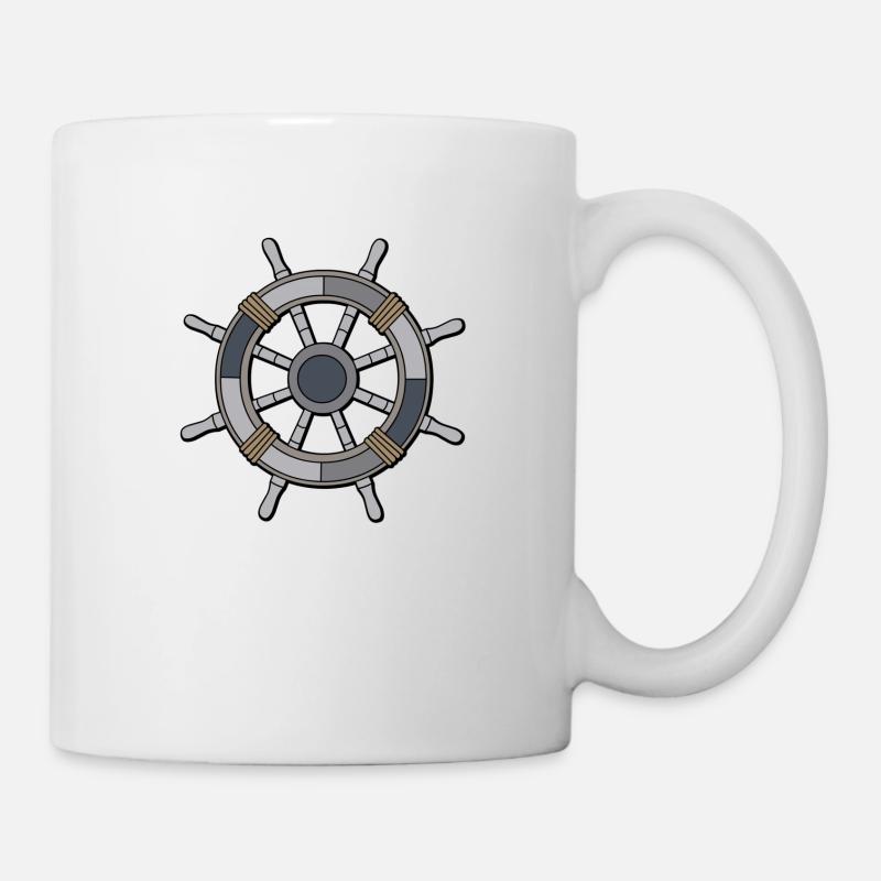 barre de bateau - Mug blanc - blanc