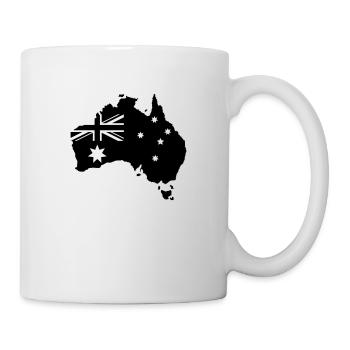 australia map design - Tasse - Weiß - Rechts