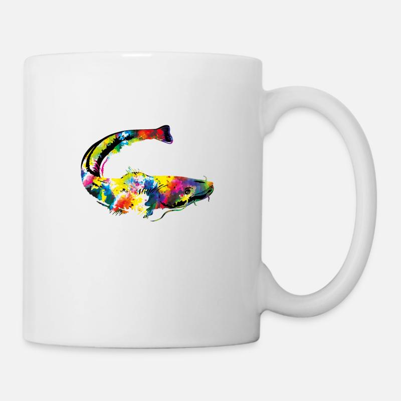catfish colors - Tasse - Weiß