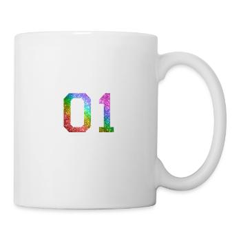 Unicorn 01 Rainbow Glitter - Tasse - Weiß - Rechts