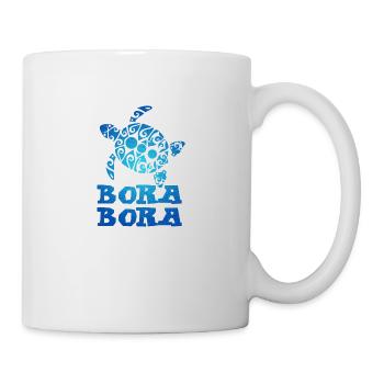 Polynesia Bora Bora Bora Turtle Tribal Tatto - Mug - white - Right