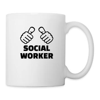 Assistant social - Mug blanc - blanc - Droite