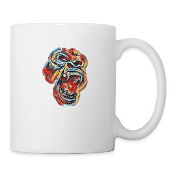 Colorful Silverback Gorilla - Mug - white - Right