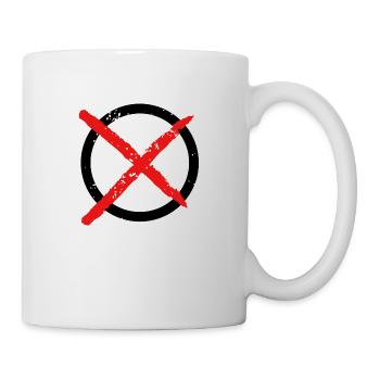 ankreuzen symbol - Tasse - Weiß - Rechts