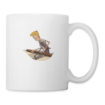 Bois charpentier - Mug blanc - blanc - Droite