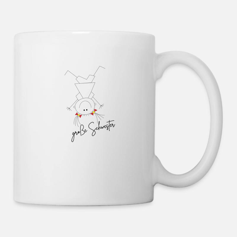 Grosse Schwester - Tasse - Weiß
