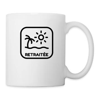 Retirement Retired Ruhestand Retraite Retraitée - Mug - white - Right