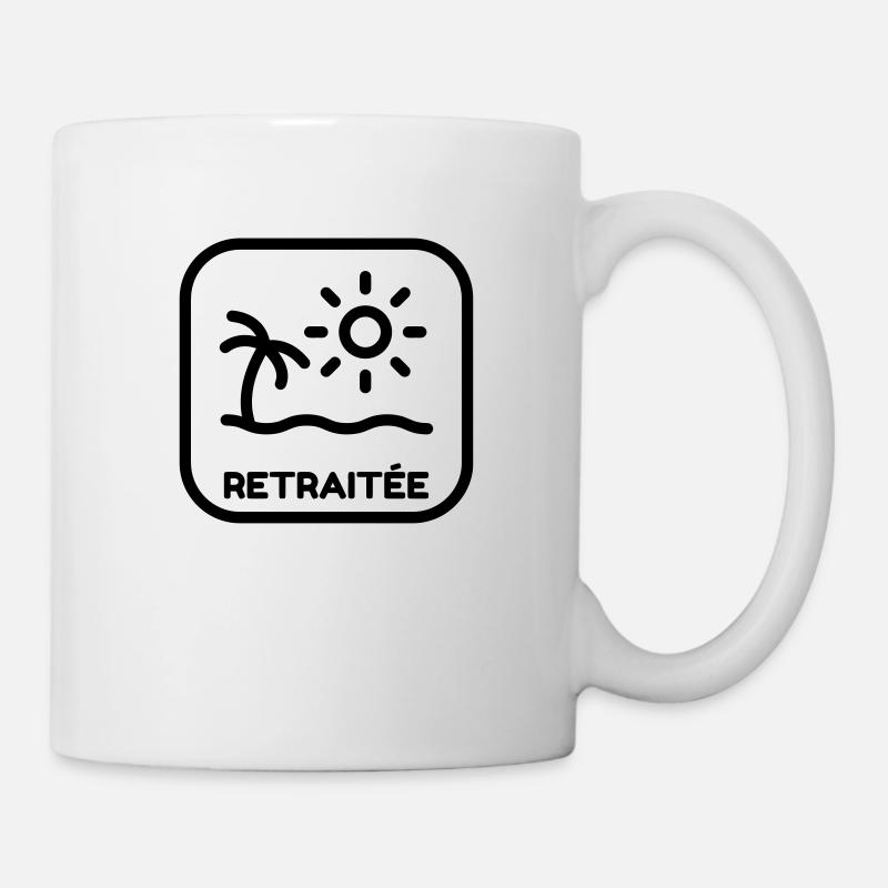 retraite / retraité / retraitée / pension - Mug blanc - blanc
