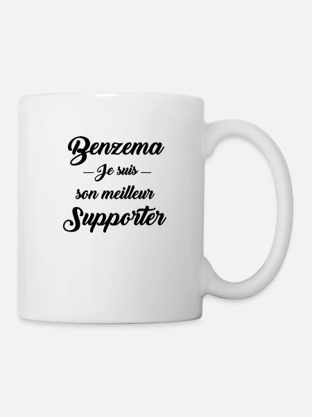 Benzema je suis son meilleur supporter - Mug blanc - blanc