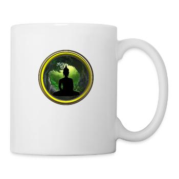 Bring the power of yoga & meditation to the world - Mug - white - Right