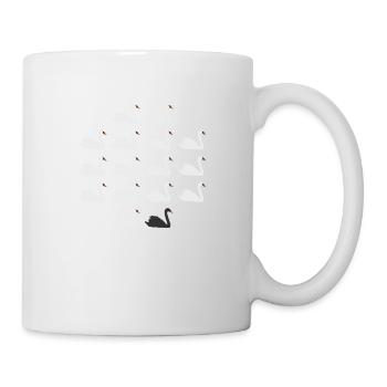 Black Swan Popper philosophy - Mug - white - Right