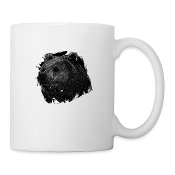 Bär Grizzly - Tasse - Weiß - Rechts